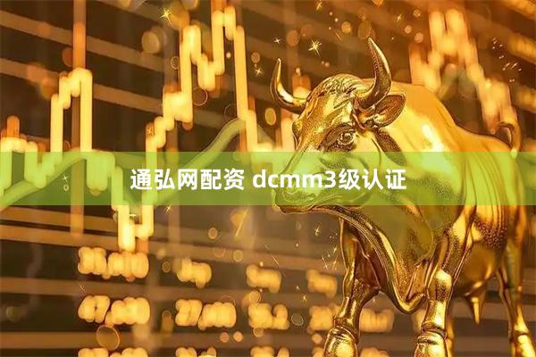 通弘网配资 dcmm3级认证