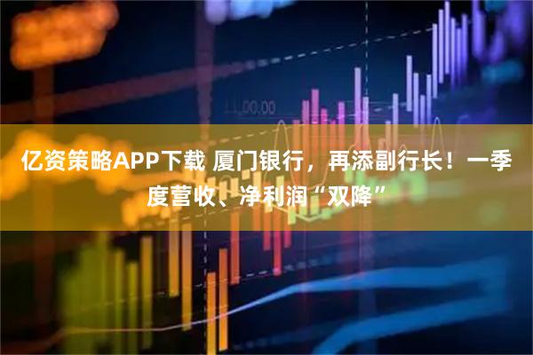 亿资策略APP下载 厦门银行，再添副行长！一季度营收、净利润“双降”