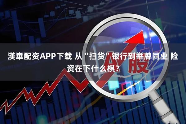 漢崋配资APP下载 从“扫货”银行到举牌同业 险资在下什么棋？